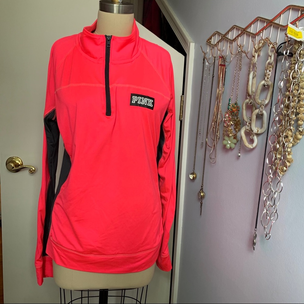 VS PINK pink quarter zip
